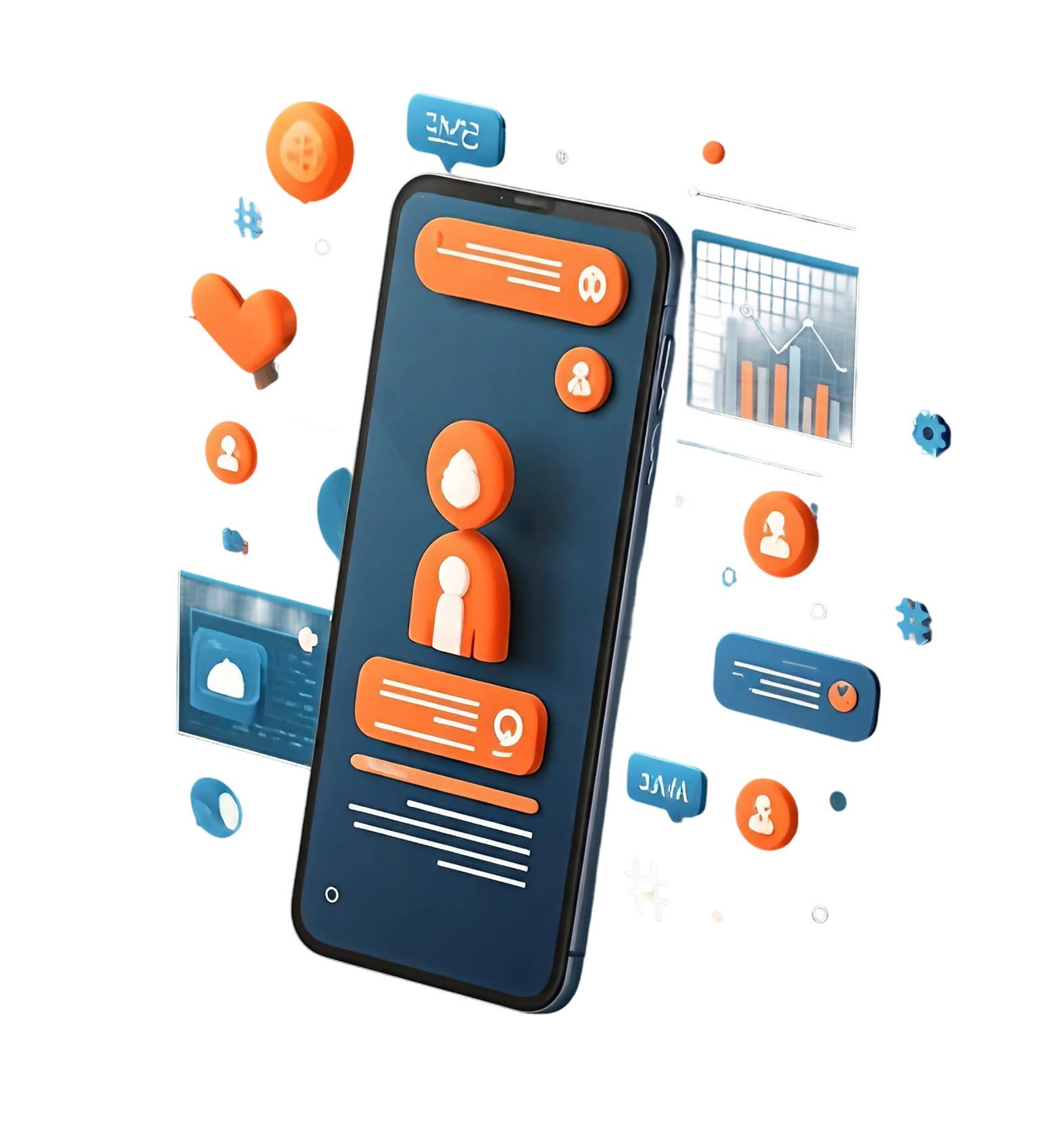 Ilustração de marketing digital